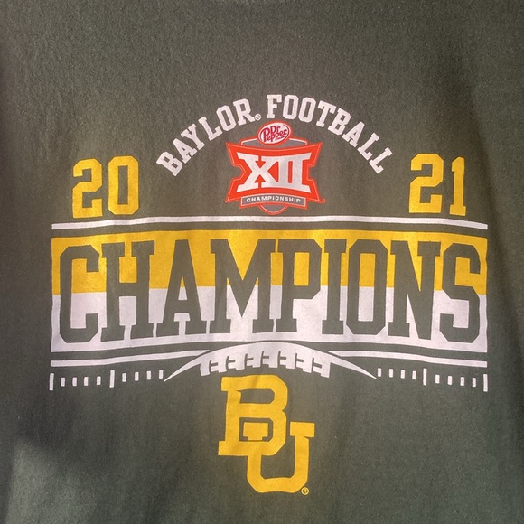 Mens EUC Blue 84 Green Baylor University T Shirt XL - Picture 2 of 7